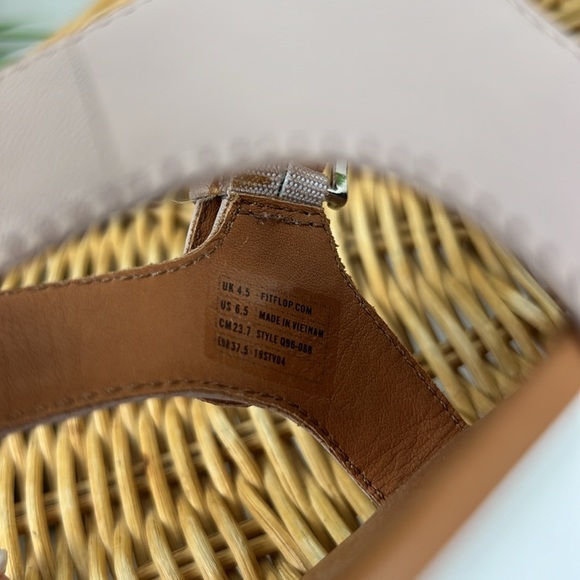 New Fitflop Cova II Closed Toe Sandal Leather 6.5 Mink - Picture 7 of 12